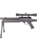 Beefy Heavyweight Spring Airsoft Sniper Rifle With Precision Tuning Over 450 FPS 30 Round Magazine Includes 3 To 9x40 Scope Bipod Sling