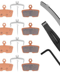 Four Piston Sintered Metal Mountain Bike Brake Pads Built Beefy For Code R RSC Guide G2 RE And DB8 DB6 DB4 Series replacement kit