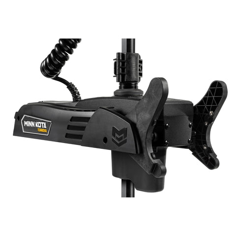 Terrova QUEST Bow Mount Electric Trolling Motor Featuring Slick Brushless Drive And Built In Chirp Sonar, showing front view details.