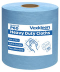 Workhorse Heavy Duty Industrial Wipes Blue 12 By 10 Inch Lint Free Cleanroom Cloths 500 Pack roll of heavy duty cloths for cleaning