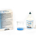 Easy To Use Total Water Hardness Test Kit For Pool Aquarium And Drinking Water To Quickly Read Hardness Levels And Improve Water Softener Efficiency With Two Simple Components And No Extra Tools, featuring solution bottle, test container, and packaging.