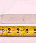 Self Grip Double Ended Right Hand Indexable Cutoff Blade For CNC Machining Carbide Insert High Precision Durable Tool Model BR9225AC5 Beefy For Tough Parting And Finishing Cuts In Hard Metals, shown with tape measure