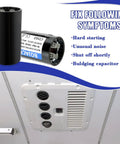 Air Conditioner Hard Start Kit 8333A9021 Replacement Capacitor Kit with capacitors fixing HVAC symptoms of hard start and noise issues