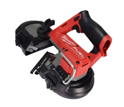 M12 FUEL 12 Volt Cordless Compact Band Saw Kit with 4.0 Ah Battery, Charger, Tool Bag, LED Work Light, Brushless Motor, 2.5" Cut