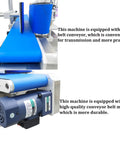 Fast Track Automatic Desktop Conveyor Round Bottle Labeler Plug And Play 110V High Speed 200 Per Minute showing conveyor belt and motor.