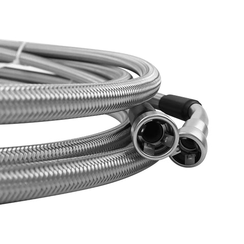 Heavy Duty Fuel Line Quick Fix Kit For Chevy Silverado 1500 Classic featuring flexible stainless hoses and connectors.