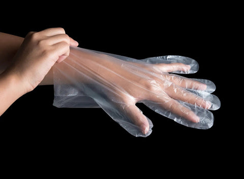 1000 Count Medium Disposable Polyethylene Food Handling Gloves Powder Free Latex Free No Sweat Grip With Heavy Duty Quick Change Pop Out Tray Sweet Bulk Deal For Kitchen Deli Garage