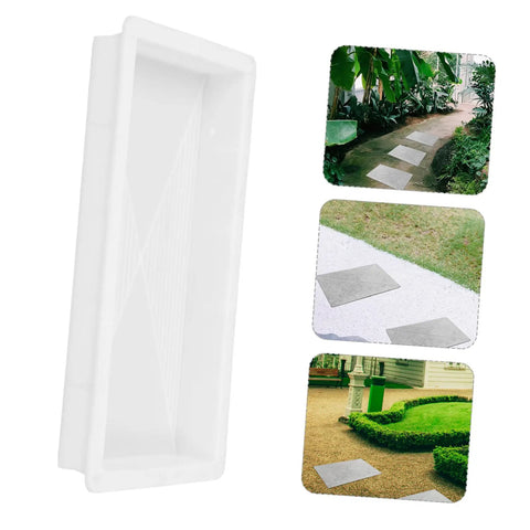 Concrete Paver Molds For Garden Paths And Patios, Reusable Forms With Antique Design For Residential Areas in use