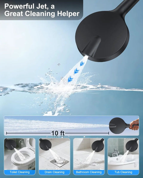 Slick Matte Black Rainfall Shower System With Filtered Handheld Sprayer Featuring Top Shelf Solid Brass Valve And Hella Durable Easy Clean Silicone Jets For A Smooth Daily Rinse Upgrade Your Bathroom Vibe