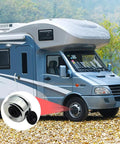 RV with 2.75 Inch Trailer Hub Bearing Dust Caps Kit With 4 Pack Rubber Plugs for 7000 to 8000 lb Dexter EZ Lube Axles