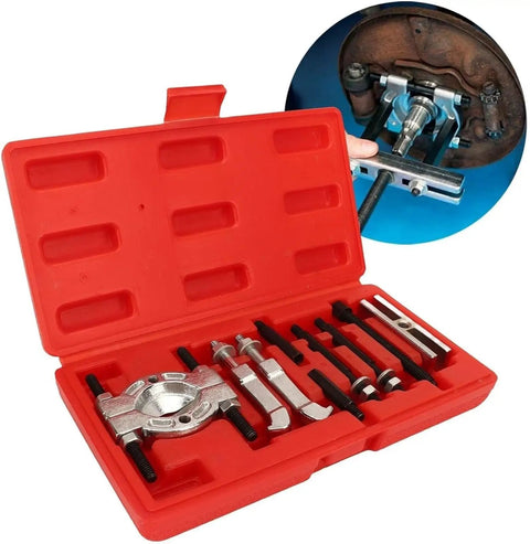 Heavy Duty Hydraulic Gear Puller And Bearing Separator Tool Kit Is A Bad Boy For Mechanics Who Want Zero Stress With Heavy Duty Forged Steel That Does Not Break Or Leak During Hard Work On Any Car Truck Or Machine Repair, red case