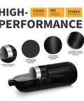 4500 Psi Carbon Fiber Scuba Tank 2L 122 Cu In High Pressure Cylinder showing construction details including aluminum and carbon fiber