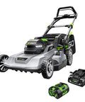 Cordless Electric Lawn Mower With 56V 6.0Ah Battery And 320W Charger, Brushless Motor Delivers Serious Torque on white background