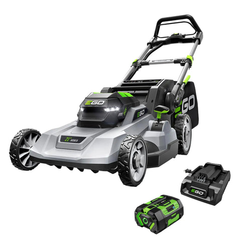 Cordless Electric Lawn Mower With 56V 6.0Ah Battery And 320W Charger, Brushless Motor Delivers Serious Torque on white background