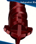 Close-up Larouoba 10pc red serrated masonry drill bit set, 3/16-1/2in for ceramic tile brick glass plastic marble wood