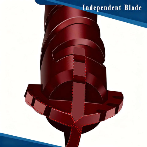 Close-up Larouoba 10pc red serrated masonry drill bit set, 3/16-1/2in for ceramic tile brick glass plastic marble wood