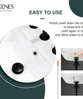 Easy Install Matte Black Pop Up Sink Drain With Overflow Anti Clog For Bathroom Vanity Lavatory Quick Drainage and use instructions