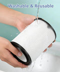 VF4000 Replacement Vacuum Filter 2 Pack For Wet Dry Vacs 5-20 Gallon And 6-9 Gallon Husky And Craftsman 17816, being washed