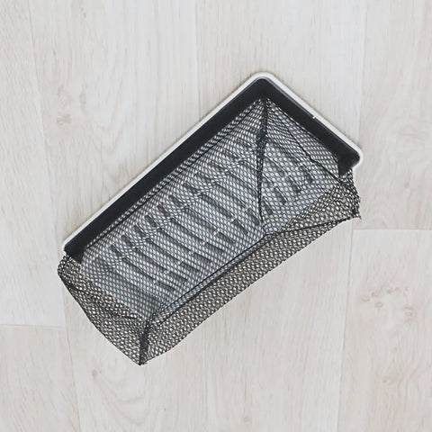 Floor Vent Trap Mesh Covers For 4x10 Floor Registers Pack Of 5 Debris Catchers with mesh design on hardwood floor