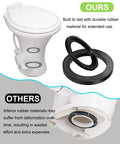 Heavy Duty RV Toilet Seal Repair Kit With Flush Ball Washer And Tough Bottom Gasket For Dometic 300 310 320, durable toilet and gasket.
