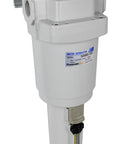 Four Stage Heavy Duty Compressed Air Drying System With Auto Drain And Metal Bowl Half Inch NPT mounted water separator view.