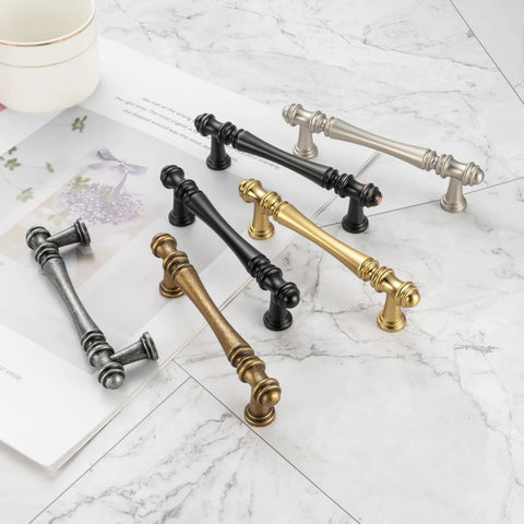 10 Pack 5 Inch Brushed Gold Kitchen Cabinet Handles And Drawer Pulls For Cabinets Dresser Cupboard Bedroom And Bathroom Furniture Hardware P30 Style Solid Metal Construction French Style Smooth Rounded Corners For Easy Gripping