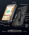 Rugged Barcode Tablet With Zebra SE4710 Scanner, Android 14, 8GB RAM 128GB Storage, 700 Nit Brightness, IP67 Tough Industrial Tablet display