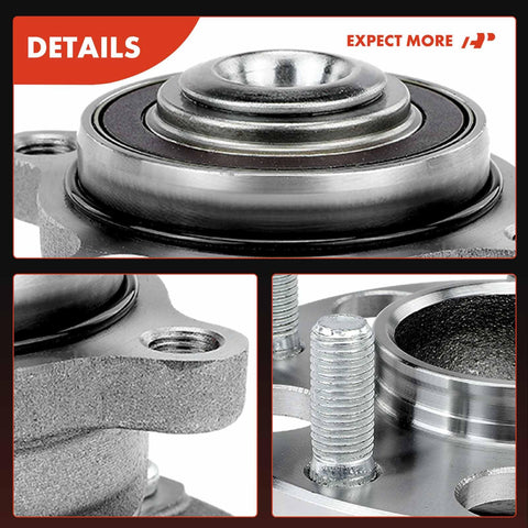 Close-up of Rear Wheel Bearing And Hub Assembly Set For Honda Accord 2008-2012 And Acura TSX 2009-2014 5-Lug 2-Piece Replacement Kit.