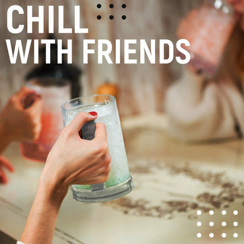 Chill Out With These Super Solid Double Wall Freezer Beer Mugs Holding Sixteen Ounces Using Encased Gel Cores To Keep Every Sip Frosted Without Adding Ice To The Mix.