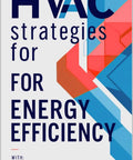 Cover of 'HVAC Strategies for Energy Efficiency' by Charles Nehme featuring geometric design elements