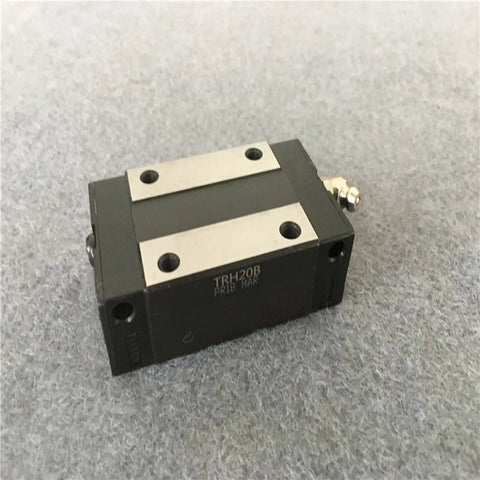 Two Piece Linear Guide Rail Kit With HGH15CA Slider And HGW15CC Flange For CNC Machines And 3D Printers, 800mm Rail, High Precision Linear Motion System For Small Motion Devices, black metal block