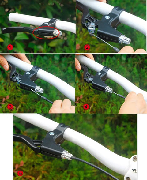 Universal Aluminum Alloy Bicycle Brake Levers Set For 22mm Handlebars Fits Mountain And Road Bikes Easy Install Black
