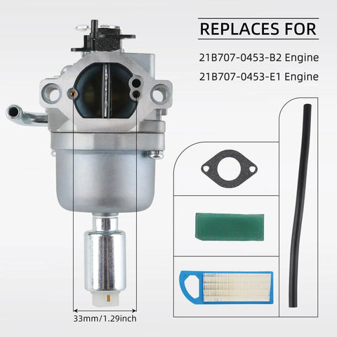 Nikki Carburetor For 594601 591736 796587 19 19.5 20 20.5 21 HP with gasket and tools for Craftsman Riding Lawn Mower
