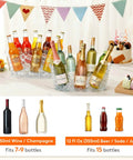 Massive 11.5L Ice Bucket Duo For Parties, Dual Pack Drink Cooler Tub For Champagne, Wine And Beer on table with beverages