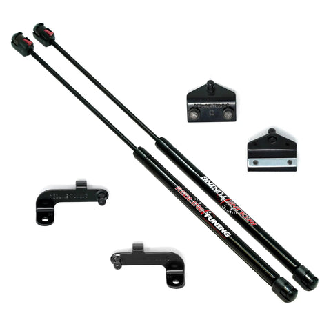 Hood Quicklift Kit For Jeep Wrangler JL 2018 And Gladiator 2020 Plus Aluminum Hood Support System components