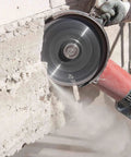 Laser Welded Diamond Blade 14 Inch For Cutting Reinforced Concrete, Stone, Marble, Granite, Brick And Masonry in use
