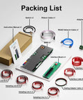 Slick Heavy Duty 100A LiFePO4 Battery Management System For 8S To 16S Packs 200A Peak Discharge 1A Active Cell Balancing components packing list