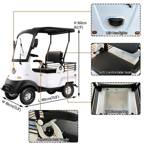 Electric Mobility Scooter For Adults Packing 800W Brushless Power And 12Mph City Speed With Comfy Adjustable Seat and Tail Storage Box.