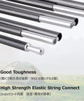 Lightweight 7001 Aircraft Grade Aluminum Tent Poles Replacement Kit Dual Pole Set For Camping Shock Cord Flexible And Durable