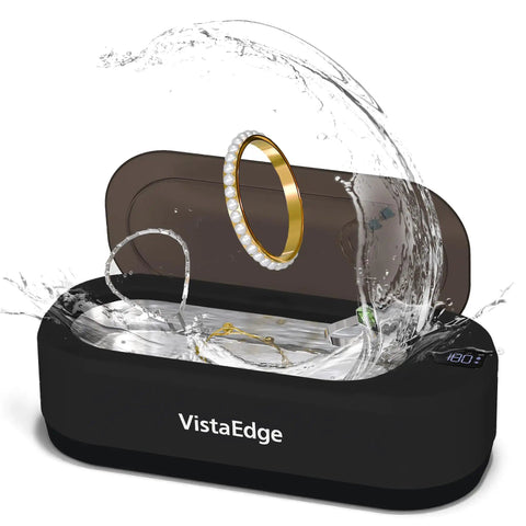 Pro Grade Ultrasonic Cleaner For Jewelry And Glasses With 48KHz Frequency 350ml Stainless Steel Tank Digital Touch Display
