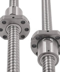 Close-up of SFU2505 Linear Motion CNC Ball Screw Kit with Anti Backlash Nut, showcasing precision engineering and components.