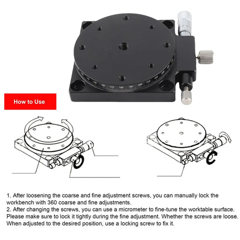 Manual Displacement Platform With Micrometer Fine Tuning And Cross Roller Guides 360 Degree Rotary Linear Stage Aluminum Sliding Table