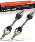 Pair Of CV Front Axle Shaft Assemblies For Chevy Traverse 2009 To 2017, GMC Acadia 2007 To 2017, Buick Enclave 2008 To 2017, Saturn Outlook 2007 To 2010 Left And Right Replacements