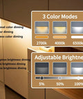Plug In Under Cabinet LED Light Bar With Motion Sensor, Dimmable, Remote And No Wiring, Adjustable Color Temperature And Brightness