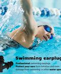 Premium Silicone Earplugs Bulk Pack of 150 Pairs for swimming, professional ear protection, soft ergonomic design.