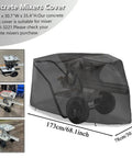 All Weather Heavy Duty Cement Mixer Cover Built Tough With Waterproof Oxford Fabric Shield Dustproof Rain Guard For Road Repair And Construction Sites Portable Mud Mixer Protector To Keep Equipment Clean covering a mixer.