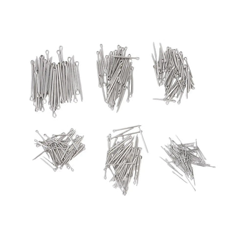 Heavy Duty Straight Shape Cotter Pins Kit 410 Pieces Galvanized Steel Assortment For Trucks Tractors Trailers And More Replacement