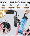 UL Certified Safe Battery for Powerful 500W Brushless Electric Trike For Adults With Smooth Acceleration, Peak 500W And Sustained 350W Motor, Top Speed 15.5 MPH, Sweet For City Cruising, Light Trails, Easy Hills, Comfortable Daily Commute.