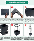 Two Pack Raised Garden Bed Planter Box With Trellis 58 Inch Tomato Planter assembly instructions with six-step guide