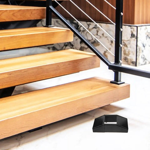 Carbon Steel Fence Pad For Warehouse Protection With Tool Free Install, Heavy Duty Fence Pad To Guard Equipment In Industrial And Storage Settings, Rugged, Easy To Fit, Lightweight Yet Durable, Versatile Fence Padding Solution, black fence pad on stair railing